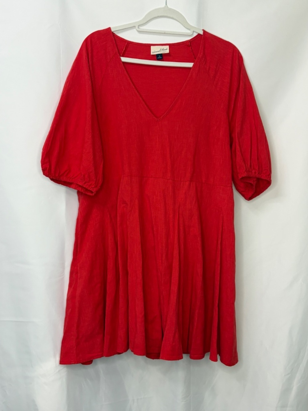 Universal Thread Red Bell Elbow Sleeve Mini A-Line Godet Dress XL - Picture 2 of 10